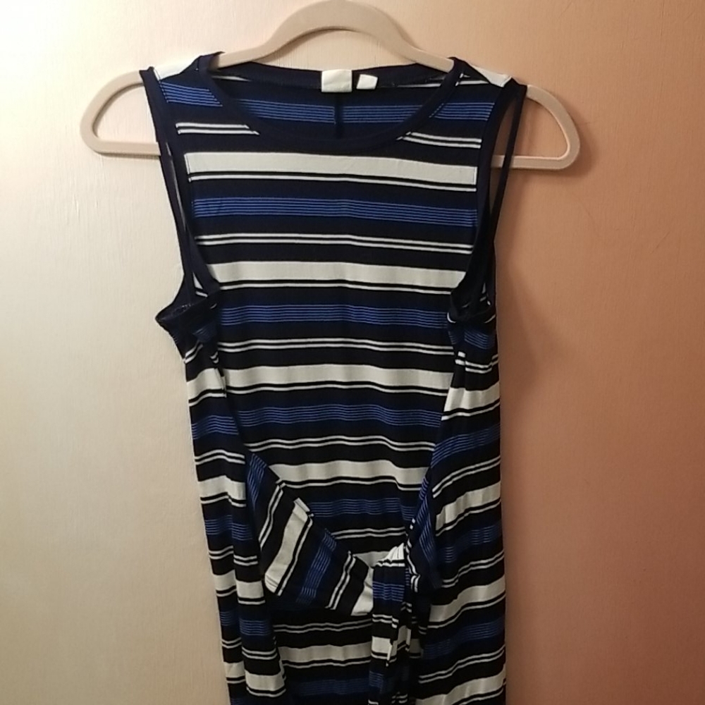 GAP Striped Midi Length Dress